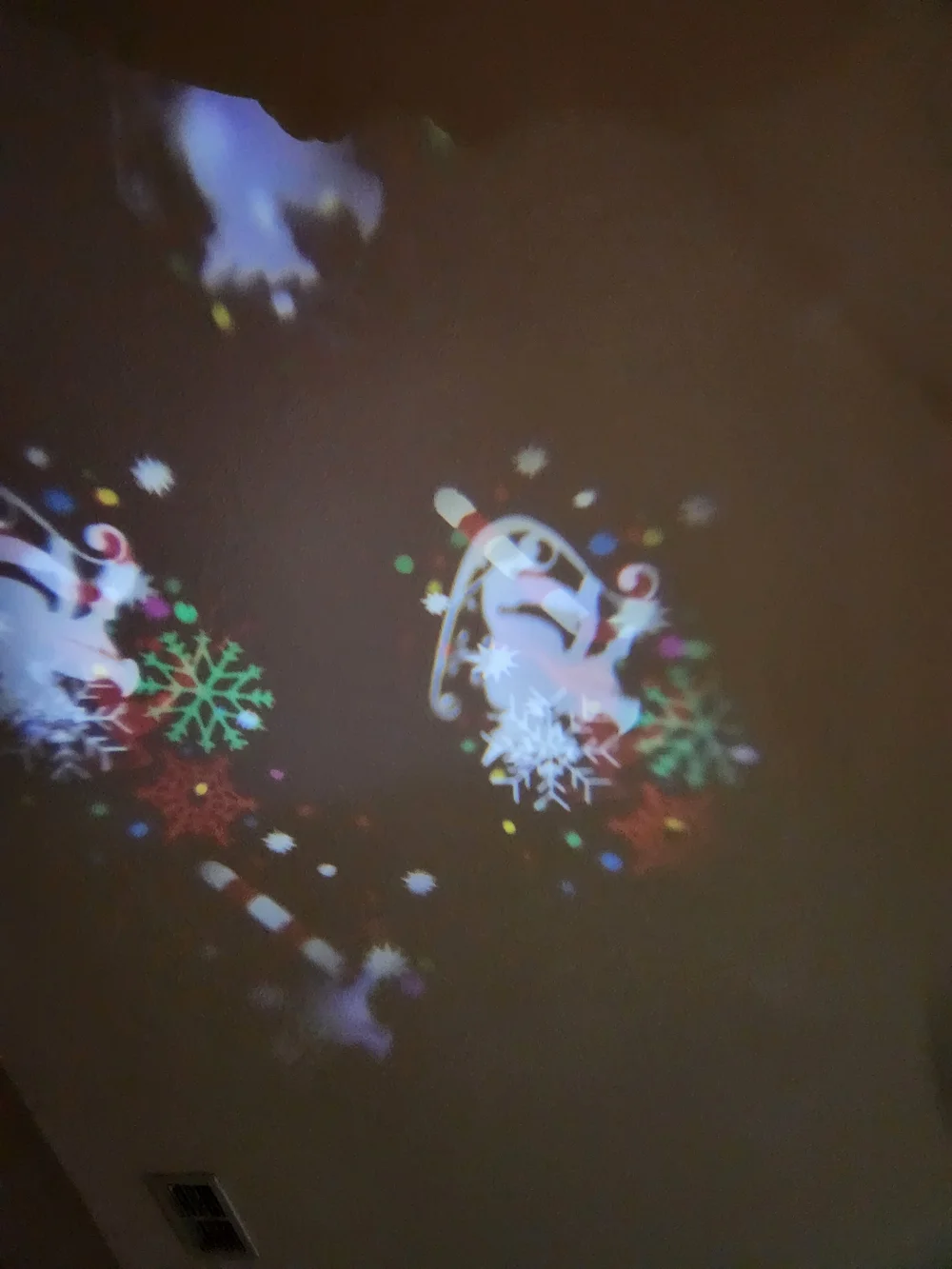 Projector Led Tree Top Star with 6 disk . Open Box